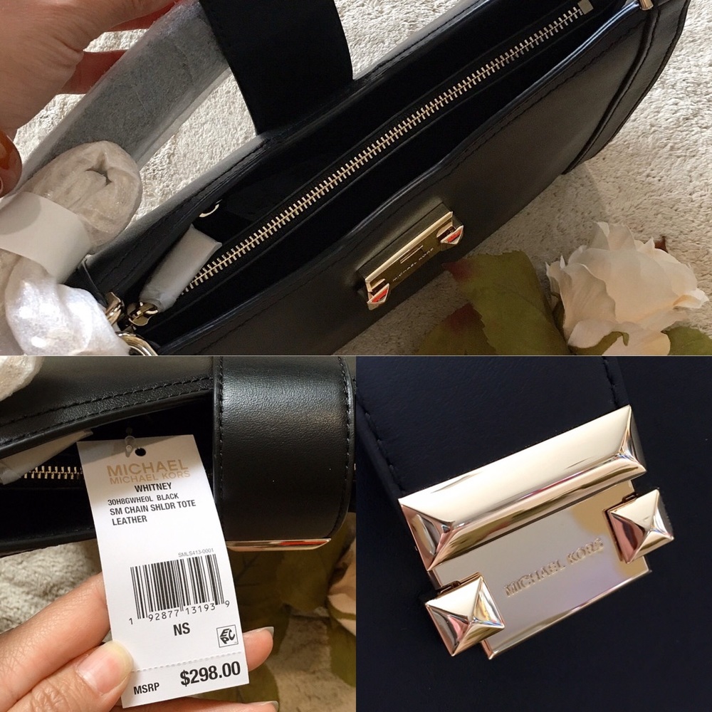🌹SALE🌹MICHAEL KORS Whitney Leather Chain Tote - Picture 7 of 8